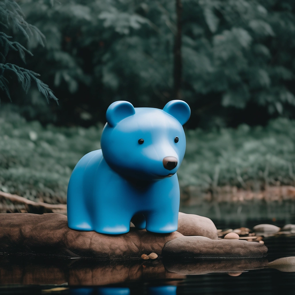 A blue bear 