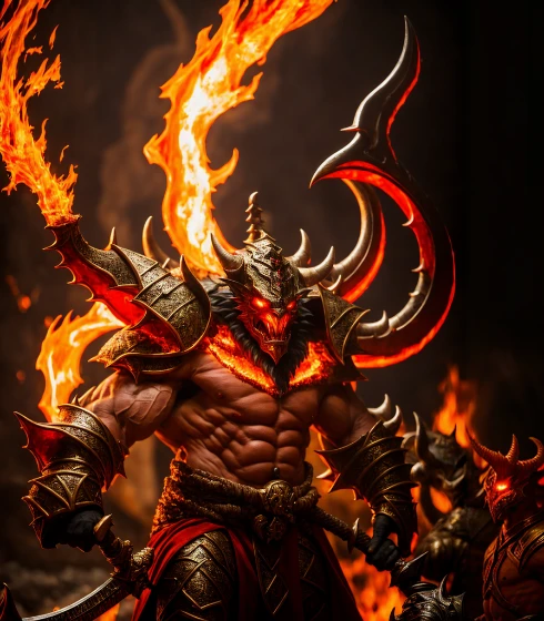 Fire demon after gym