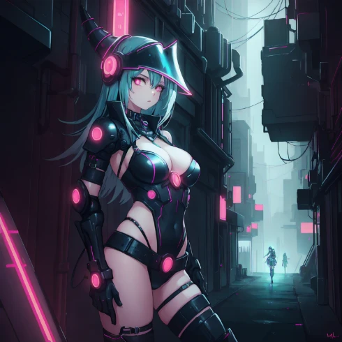 Cyberpunk Dark Magician Girl